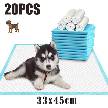 120Pcs Super Absorbent Pet Diaper Dog Training Pee Pads Disposable Healthy Nappy Mat for Cats Dog Diapers Quick-Dry Surface Mat